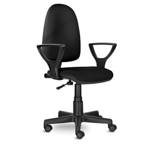 Офисное кресло Brabix Prestige Ergo MG-311 (регулируемая эргономичная спинка, кожзам, черное) 531877 в Саратове