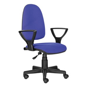 Кресло компьютерное Brabix Prestige Ergo MG-311 (регулируемая эргономичная спинка, ткань, черно-синее) 531876 в Энгельсе