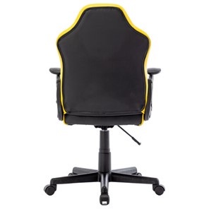 Кресло офисное BRABIX "Shark GM-203", экокожа, черное/желтое, 532514 в Саратове - предосмотр 3
