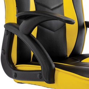 Кресло офисное BRABIX "Shark GM-203", экокожа, черное/желтое, 532514 в Саратове - предосмотр 6