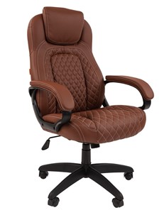 Компьютерное кресло CHAIRMAN 432, экокожа, цвет коричневый в Саратове - предосмотр 1