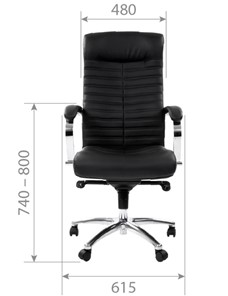Кресло офисное CHAIRMAN 480 экожа черная в Энгельсе - предосмотр 3