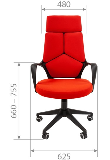 Кресло компьютерное CHAIRMAN 525, серое в Саратове - изображение 1