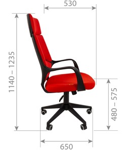 Кресло компьютерное CHAIRMAN 525, серое в Саратове - предосмотр 2