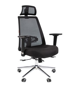 Компьютерное кресло CHAIRMAN 535 LUX сетчатый акрил черный / полиэстер черный в Саратове