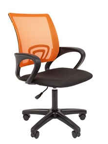 Офисное кресло CHAIRMAN 696 black LT, оранжевый в Энгельсе