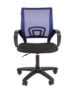Кресло компьютерное CHAIRMAN 696 black LT, синий в Саратове - предосмотр 1