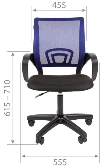 Офисное кресло CHAIRMAN 696 black LT, серое в Саратове - изображение 1