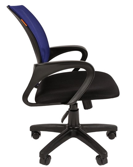 Офисное кресло CHAIRMAN 696 black Сетчатый акрил DW61 синий в Саратове - изображение 2