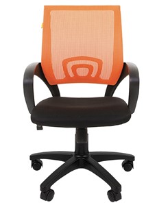 Офисное кресло CHAIRMAN 696 black Сетчатый акрил DW66 оранжевый в Энгельсе - предосмотр 4