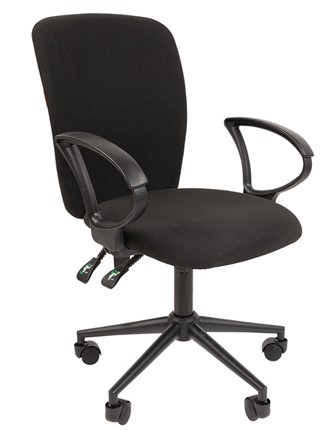 Кресло компьютерное CHAIRMAN 9801 BLACK, черное в Саратове - изображение