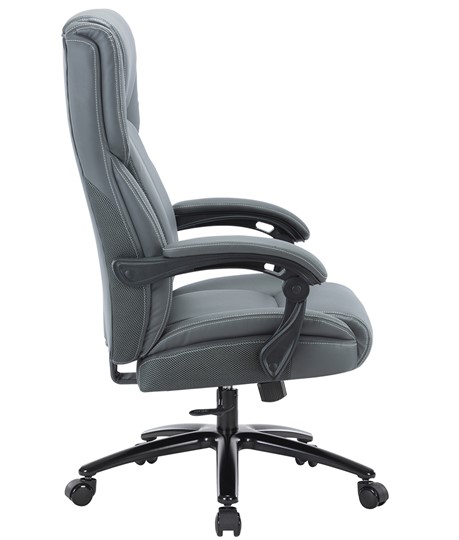 Офисное кресло CHAIRMAN CH415 эко кожа серая в Энгельсе - изображение 2