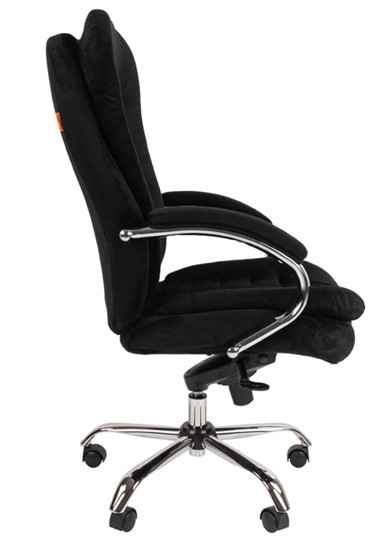 Компьютерное кресло CHAIRMAN HOME 795, велюр черный в Саратове - изображение 4