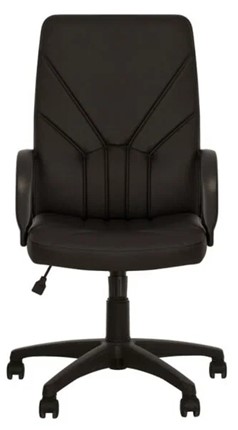 Компьютерное кресло MANAGER (PL64) экокожа ECO-30, черная в Саратове - изображение