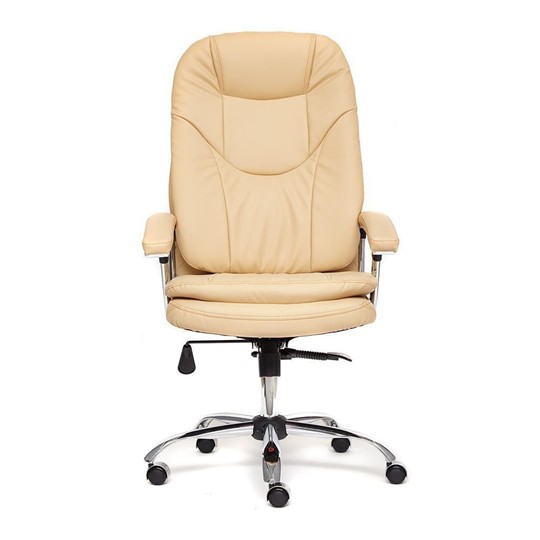 Компьютерное кресло SOFTY LUX  кож/зам, бежевый, арт.12901 в Энгельсе - изображение 3