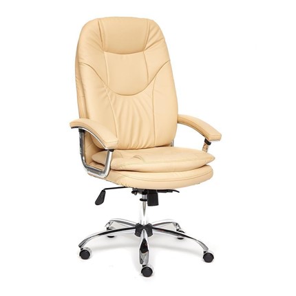 Компьютерное кресло SOFTY LUX  кож/зам, бежевый, арт.12901 в Энгельсе - изображение