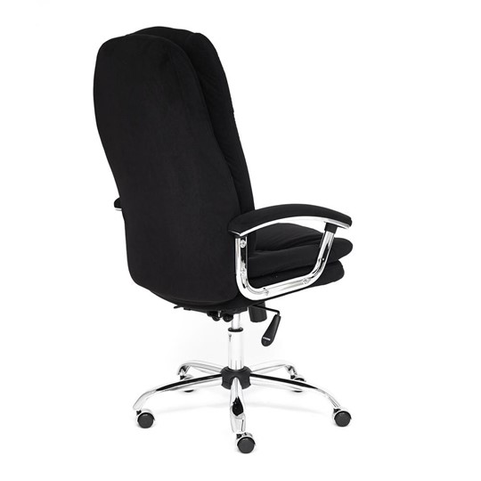 Офисное кресло SOFTY LUX флок, черный, арт.13594 в Саратове - изображение 3