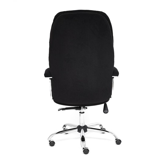 Офисное кресло SOFTY LUX флок, черный, арт.13594 в Саратове - изображение 4