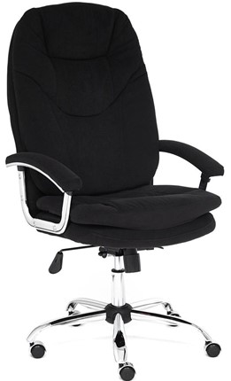 Офисное кресло SOFTY LUX флок, черный, арт.13594 в Саратове - изображение