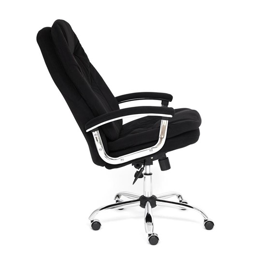 Офисное кресло SOFTY LUX флок, черный, арт.13594 в Саратове - изображение 7