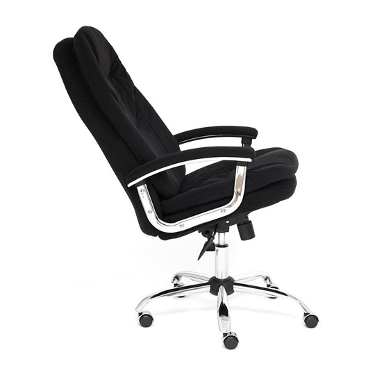 Офисное кресло SOFTY LUX флок, черный, арт.13594 в Саратове - изображение 8