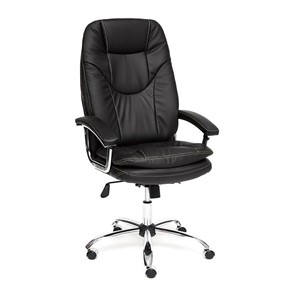 Кресло компьютерное SOFTY LUX кож/зам, черный, арт.12902 в Саратове