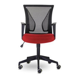 Компьютерное кресло Brabix Wings MG-309 (пластик черный, сетка, черное/красное) 532014 в Энгельсе