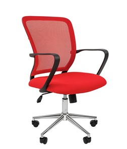 Офисное кресло CHAIRMAN 698 CHROME new Сетка TW-69 (красный) в Балаково