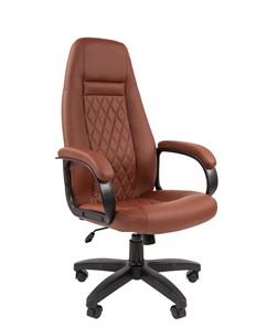 Компьютерное кресло CHAIRMAN 950LT Экокожа коричневая в Саратове