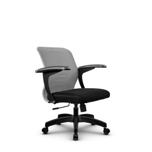 Офисное кресло SU-M-4/подл.160/осн.001, Светло-серый/Черный в Энгельсе