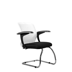 Офисный стул SU-M-4/подл.160/осн.007, Белый/Черный в Энгельсе