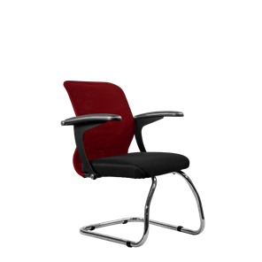 Офисный стул SU-M-4/подл.160/осн.007, Бордовый/Черный в Саратове
