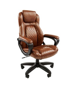Компьютерное кресло CHAIRMAN 432, экокожа, цвет коричневый в Саратове - предосмотр