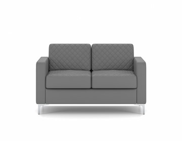 Офисный диван Актив двухместный, серый в Саратове - предосмотр