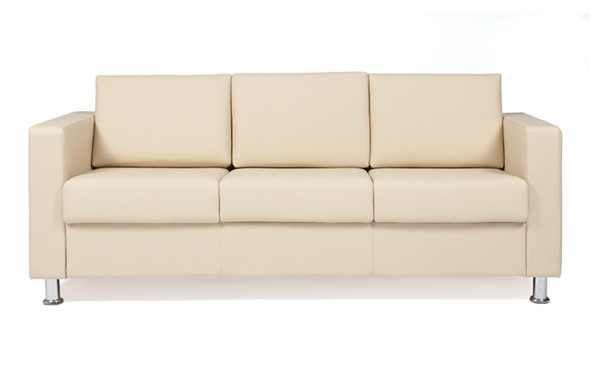 Прямой диван Симпл трехместный, экокожа в Саратове - изображение