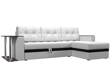 Угловой диван для гостиной Атланта М, Белый (экокожа) в Саратове