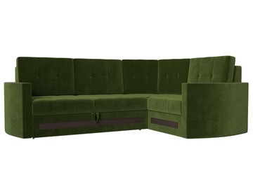 Угловой диван Белла, Зеленый (Микровельвет) в Саратове
