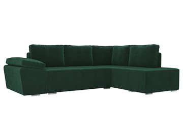 Угловой диван для гостиной Хавьер, Зеленый (велюр) в Саратове