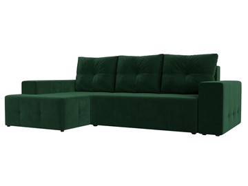 Угловой диван Перри, Зеленый (велюр) в Саратове
