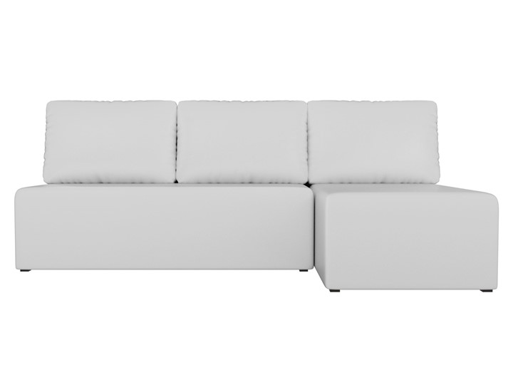 Угловой диван Поло, Белый (экокожа) в Саратове - изображение 1