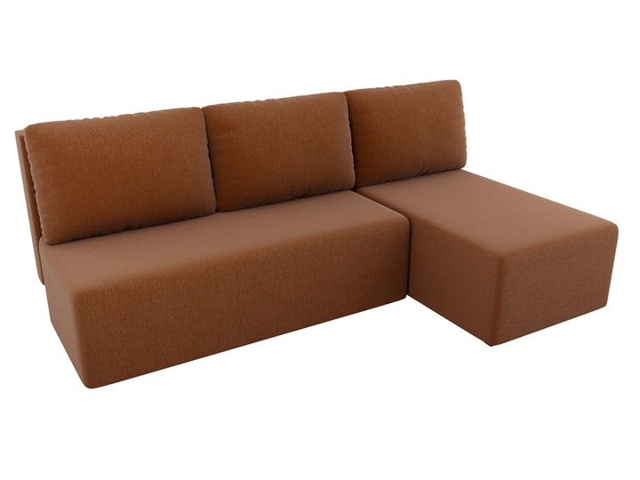 Угловой диван Поло, Коричневый (рогожка) в Саратове - изображение 3