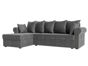 Угловой диван с оттоманкой Рейн, Серый/Бежевый (рогожка) в Энгельсе