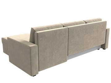 Угловой диван с оттоманкой Траумберг Лайт, Бежевый (микровельвет) в Саратове - предосмотр 4