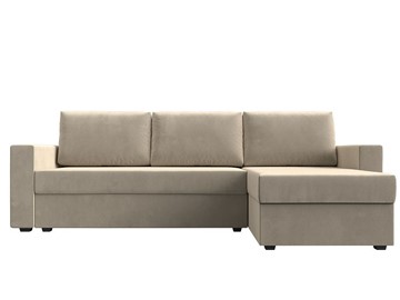 Угловой диван с оттоманкой Траумберг Лайт, Бежевый (микровельвет) в Саратове - предосмотр 5