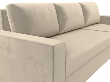 Угловой диван с оттоманкой Траумберг Лайт, Бежевый (микровельвет) в Саратове - предосмотр 7