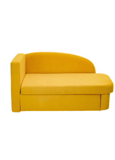 Мягкий диван левый Тедди желтый в Энгельсе - изображение 1