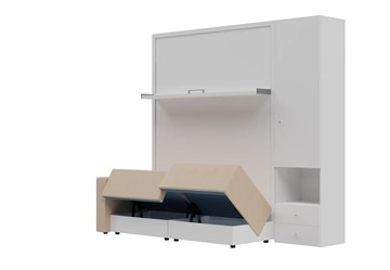 Диван Кровать-трансформер Smart (КД 1400+ШП), шкаф правый, левый подлокотник в Энгельсе - предосмотр 1