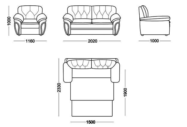 Прямой диван Дебора Элита 21 Д БД в Саратове - изображение 6