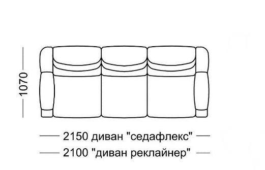 Прямой диван Мишель Элита 50 М, седафлекс в Саратове - изображение 7