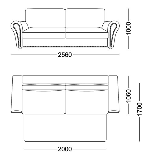 Прямой диван Виктория 2 подушки в Саратове - изображение 5